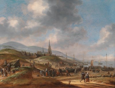 Vue de la plage de Scheveningen - Thomas Heeremans